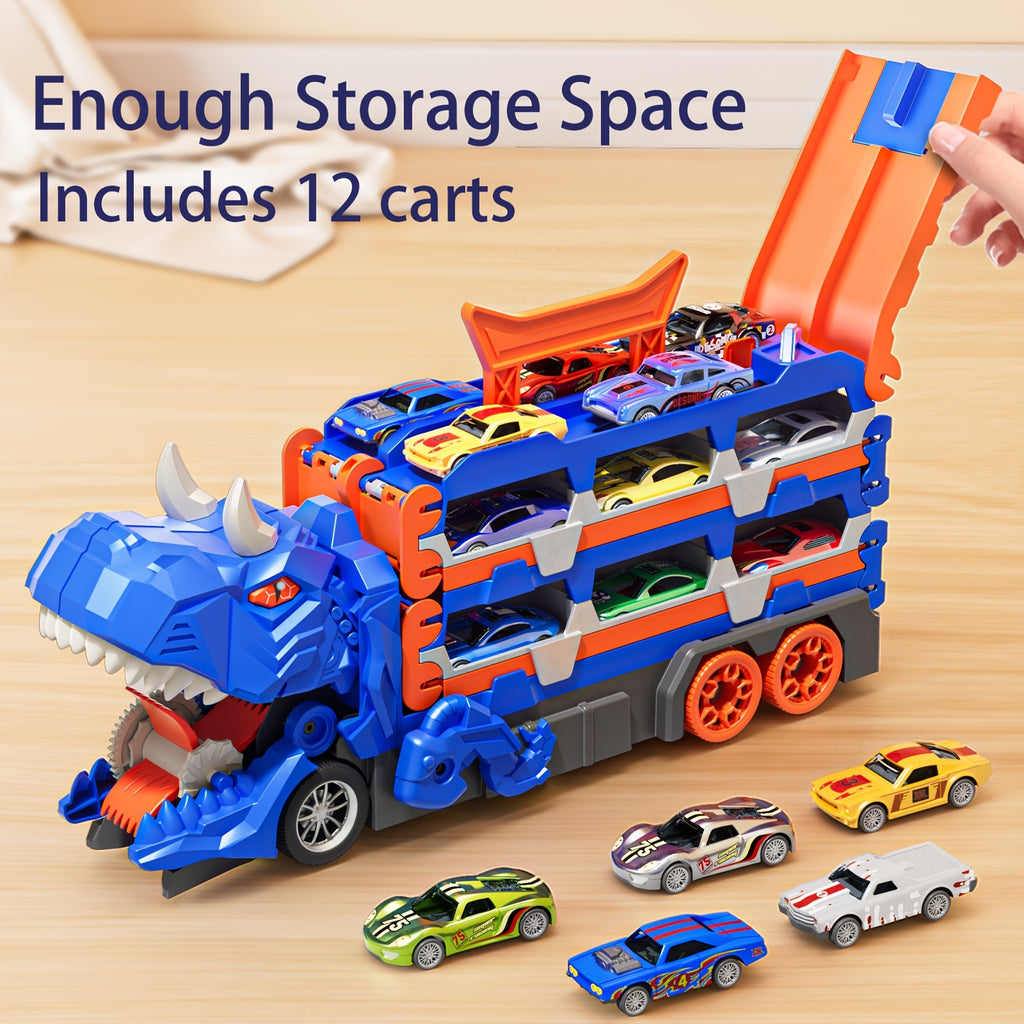 Dinosaur Track Transporter Truck Toy