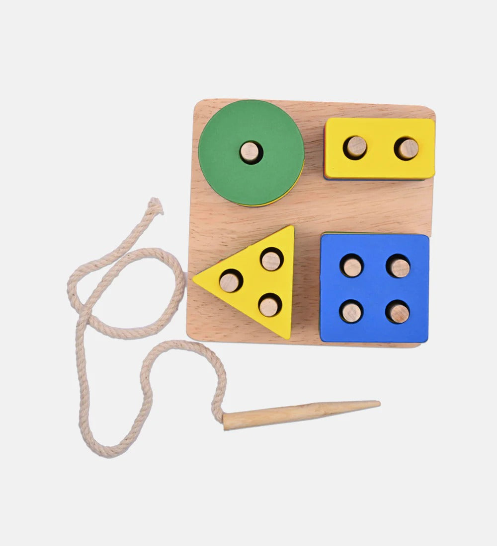 Geometric sorting puzzle board