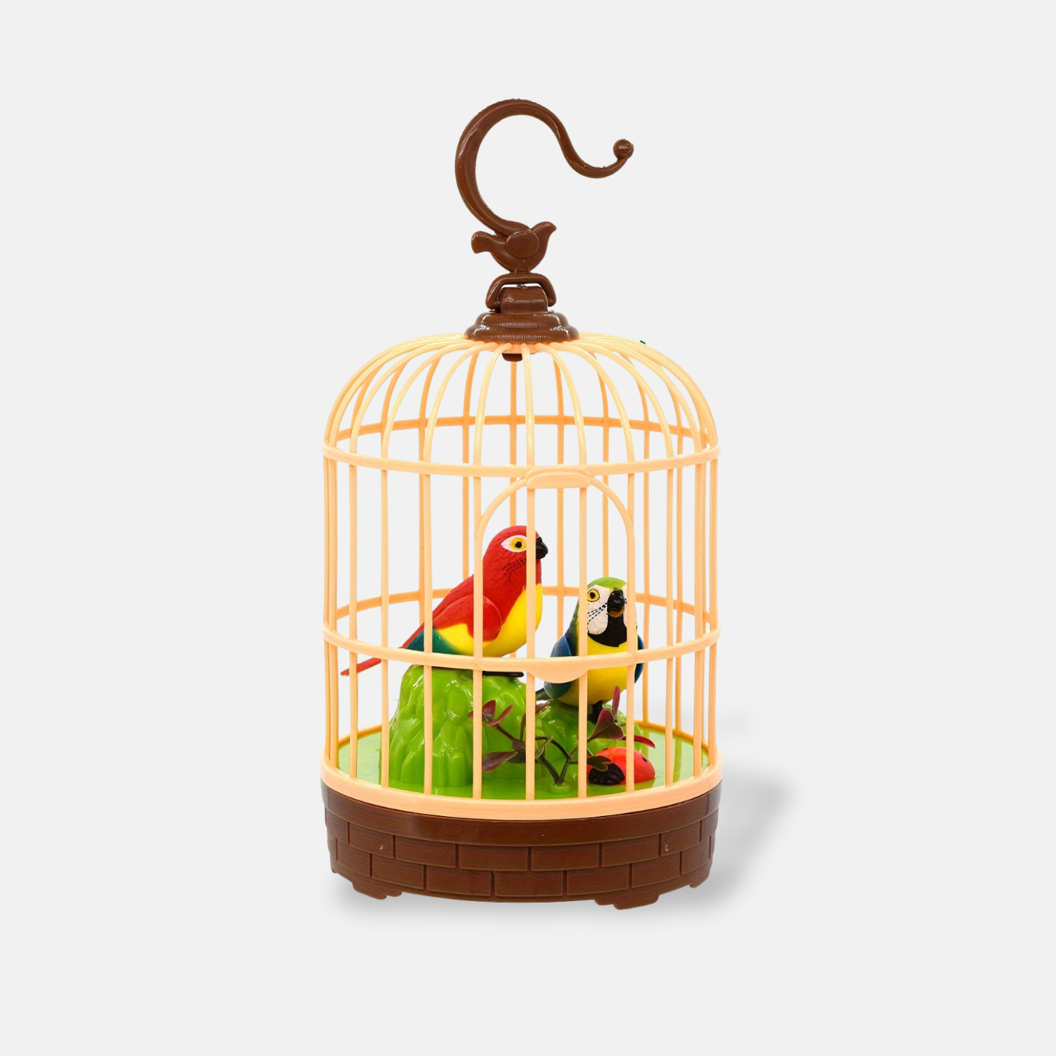 Mini Voice-Activated Birdcage Toy
