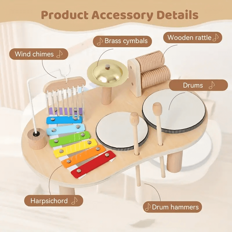 Wooden Bandstand Music Toy Set